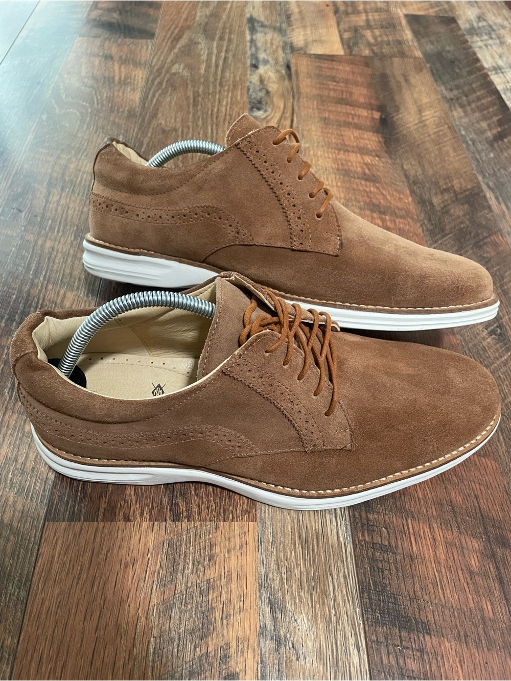 Martin Dingman Countrywear Men's Brown Suede Lace-Up Casual Dress Shoes